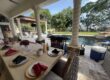 Private hibachi chef setup on a Vaughan backyard patio for a family celebration at home